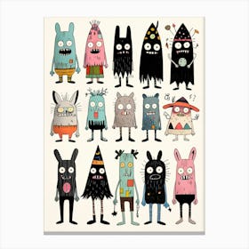 Monsters 2 Canvas Print