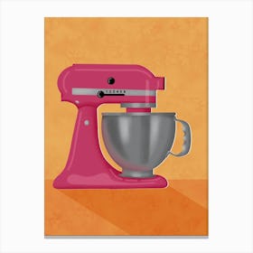 Pink Stand Mixer Canvas Print
