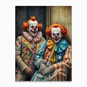 Clowns Canvas Print