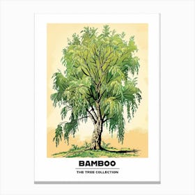 Bamboo Tree Storybook Illustration 1 Poster Canvas Print