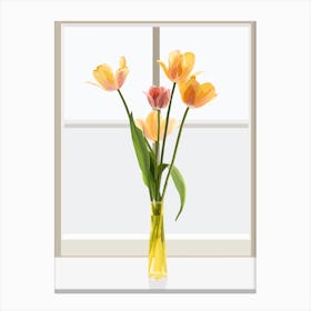 Tulips In A Vase 1 Canvas Print