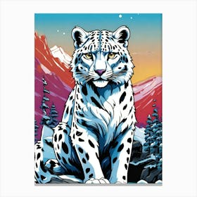 Snow Leopard Canvas Print