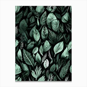 An Enchanting Symphony of Veiled Leaves Canvas Print