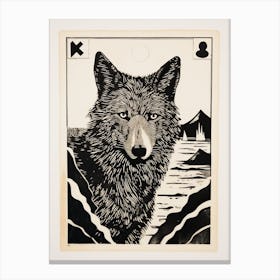 Kenai Peninsula Wolf Tarot Card 1 Canvas Print