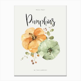 Pumpkins Canvas Print