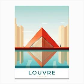France Louvre Travel Canvas Print