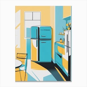 Retro Kitchen Canvas Print