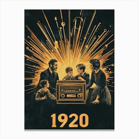 Aihrgdesign A Vintage Poster Celebrating The Rise Of Radio Br Cace8cfa B2f1 456d Bf54 96ce574f6101 1 Canvas Print