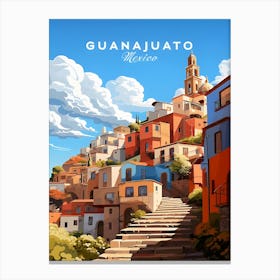 Guanajuato MexicoTravel Poster Canvas Print