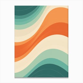 Abstract Wave Pattern 3 Canvas Print