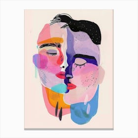 Two People In Love Canvas Print