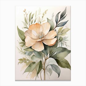 Peony Flower Canvas Print