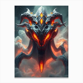 Demon Head Canvas Print