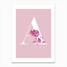 Letter A Canvas Print