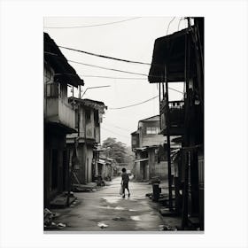 Philippines, Black And White Analogue Photograph 2 Canvas Print