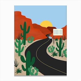 Desert Road Trip Canvas Print