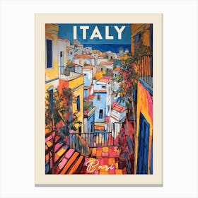 Bari Italy 1 Fauvist Painting  Travel Poster Canvas Print