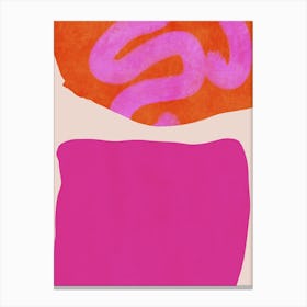 Boho Minimal Pink 2 Canvas Print