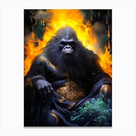 King Of Gorillas Canvas Print