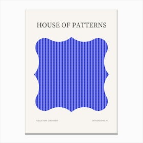 Checkered Pattern Poster 30 Canvas Print