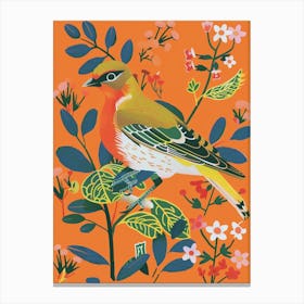 Spring Birds Cedar Waxwing 3 Canvas Print