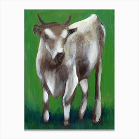 La Vache - cow painting Anton Maliar green animal vertical Canvas Print