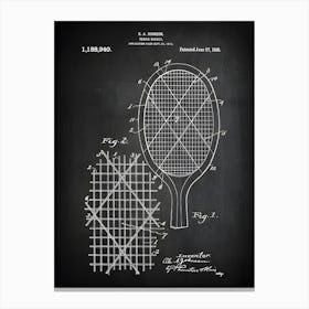 Tennis Print, Tennis Decor, Vintage Tennis Art, Tennis Racket, Tennis Racquet,Tennis Player Gift, Tennis Gift, Tennis Patent, St9401 Canvas Print