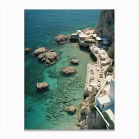 Marina, Capri, Summer Vintage Photography Canvas Print