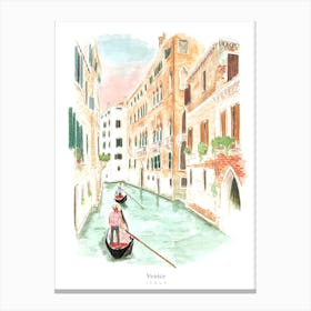 Venice Canals Italy Canvas Print