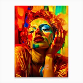 Marilyn Clown Canvas Print