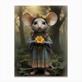 Gypsy Mouse Artwork For Kids Canvas Print