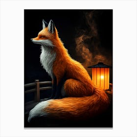 Fox In The Night Stampe su tela