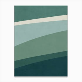 Abstract Wavy Lines - V01 Canvas Print