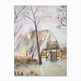 Winter House Canvas Print