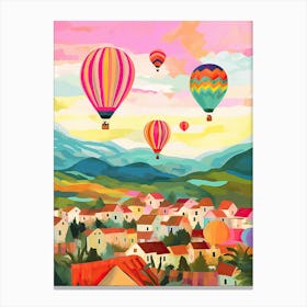 Capodoccia Turkey Hot Air Ballons Travel Painting Housewarming Canvas Print
