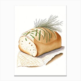 Rosemary Bread Bakery Product Quentin Blake Illustration 1 Canvas Print