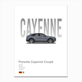 Cayenne Coupé Porsche Canvas Print