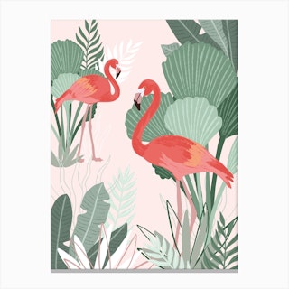 Flamingo Dreams Canvas Print