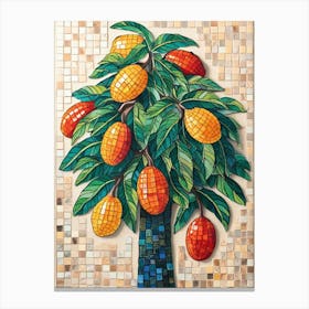 Mango Tree Mosaic 1 Canvas Print