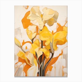 Fall Flower Painting Daffodil 4 Canvas Print