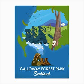 Galloway Forest Park Scotland Canvas Print