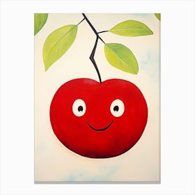 Friendly Kids Cherry Canvas Print