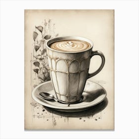 Latte Art Canvas Print