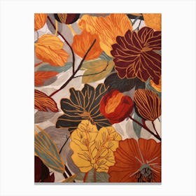 Fall Botanicals Nasturtium 1 Canvas Print