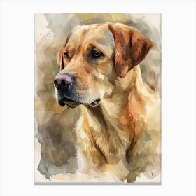Labrador Retriever Watercolor Painting 1 Canvas Print