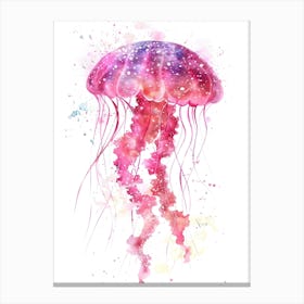 Watercolor Jellyfish 7 Canvas Print