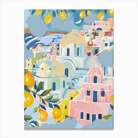 Colors of Santorini Canvas Print