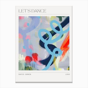 David Bowie - Let’s Dance - Abstract Song Art - Music Painting Canvas Print