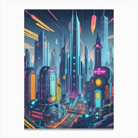 Futuristic City 7 Canvas Print