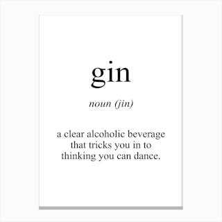 Gin Meaning Canvas Print